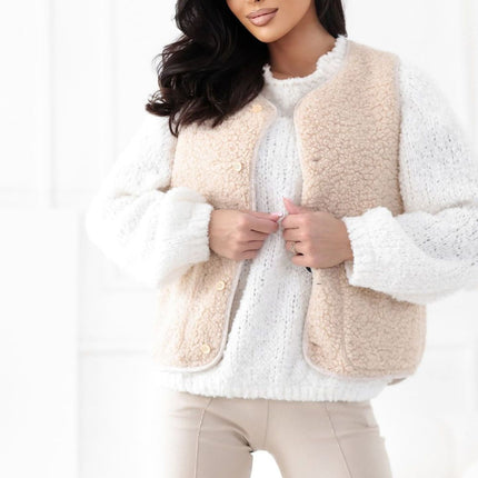Fur Teddy Vest For Autumn Winter In Soft Polyester - Très Elite