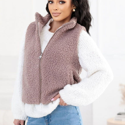 Faux Fur Vest For Women Polyester Soft And Comfortable Casual - Très Elite