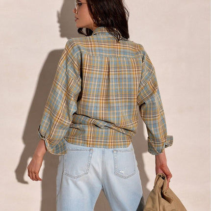Poland Made Checked Long Sleeve Shirt With Classic Collar - Très Elite