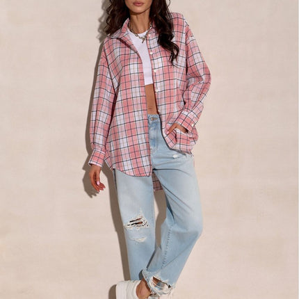 Poland Made Checked Long Sleeve Shirt With Classic Collar - Très Elite