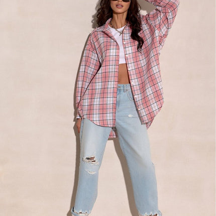 Poland Made Checked Long Sleeve Shirt With Classic Collar - Très Elite