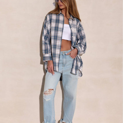 Poland Made Checked Long Sleeve Shirt With Classic Collar - Très Elite