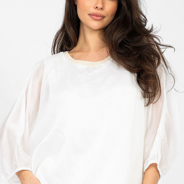 Italy Moda Professional Women's Blouse - Elegant Design & Comfortable