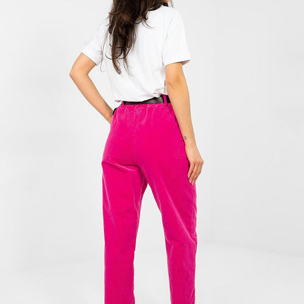 Italy Moda Professional Corduroy Trousers with Comfort Fit and Pockets