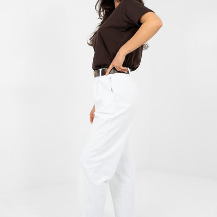 Italy Moda Professional Corduroy Trousers with Comfort Fit and Pockets