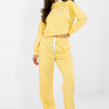 Hoodie And Trousers Tracksuit Set With Embroidered Front Logos For Casual Wear - Très Elite