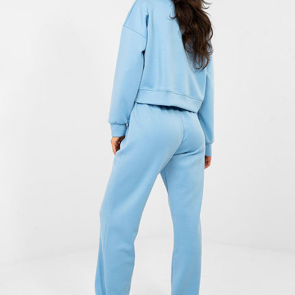 Hoodie And Trousers Tracksuit Set With Embroidered Front Logos For Casual Wear - Très Elite