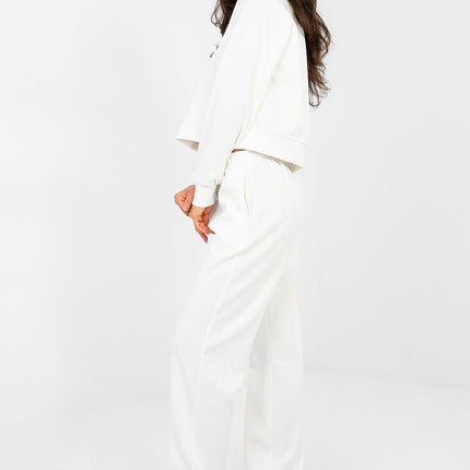 Hoodie And Trousers Tracksuit Set With Embroidered Front Logos For Casual Wear - Très Elite