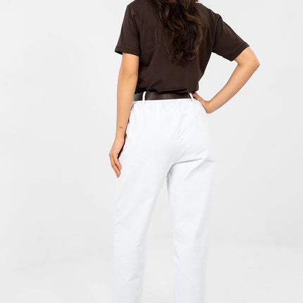 Italy Moda Professional Corduroy Trousers with Comfort Fit and Pockets