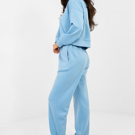 Hoodie And Trousers Tracksuit Set With Embroidered Front Logos For Casual Wear - Très Elite