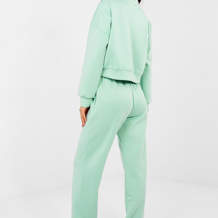 Hoodie And Trousers Tracksuit Set With Embroidered Front Logos For Casual Wear - Très Elite