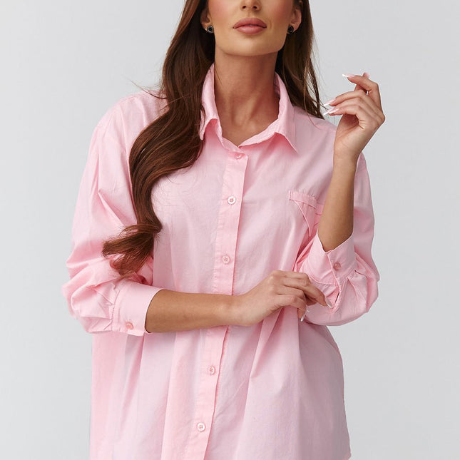 Womens Long Sleeve Shirt One Size Loose Fit Lightweight For Spring And Summer - Très Elite