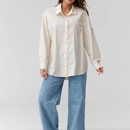 Womens Long Sleeve Shirt One Size Loose Fit Lightweight For Spring And Summer - Très Elite