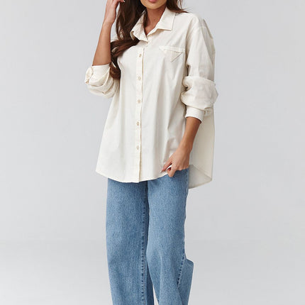 Womens Long Sleeve Shirt One Size Loose Fit Lightweight For Spring And Summer - Très Elite