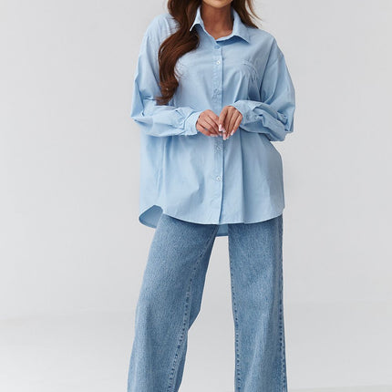 Womens Long Sleeve Shirt One Size Loose Fit Lightweight For Spring And Summer - Très Elite