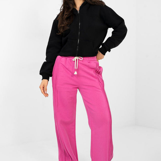Womens Zip Up Hooded Sweatshirt With Pockets Cotton Elastane Blend - Très Elite