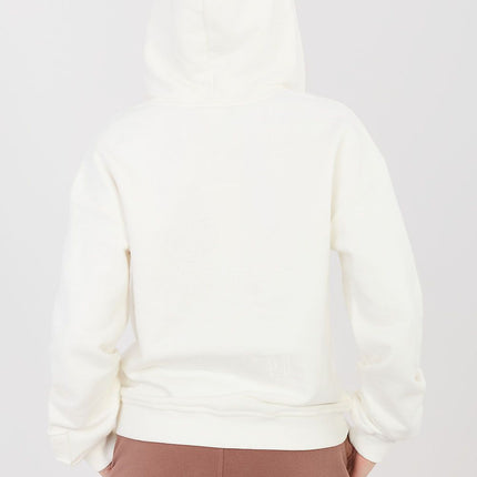 Womens Zip Up Hooded Sweatshirt With Pockets Cotton Elastane Blend - Très Elite