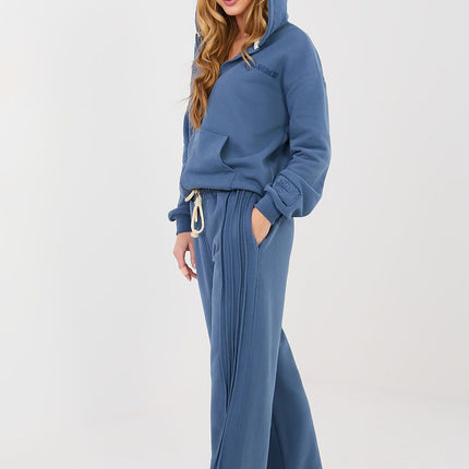 Women's Wide Leg Sweatpants Cotton Blend Tracksuit Bottoms - Très Elite