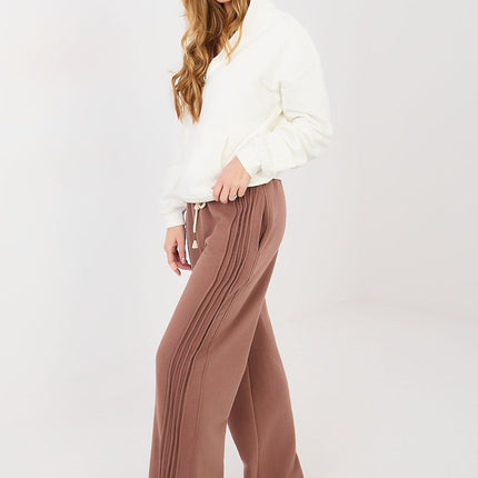 Women's Wide Leg Sweatpants Cotton Blend Tracksuit Bottoms - Très Elite