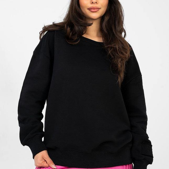 Women's Sweatshirt With Smooth Finish Cotton Polyester Blend - Très Elite