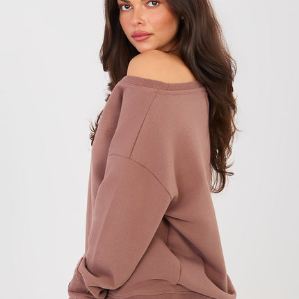 Women's Sweatshirt With Smooth Finish Cotton Polyester Blend - Très Elite
