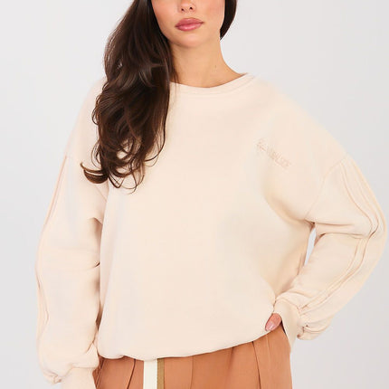 Women's Cotton Elastane Sweatshirt Casual Comfort Round Neck - Très Elite