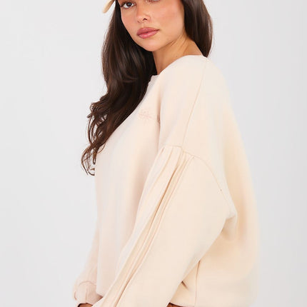 Women's Cotton Elastane Sweatshirt Casual Comfort Round Neck - Très Elite