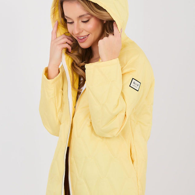 Lightweight Quilted Women's Transitional Jacket With Hood For Spring And Summer - Très Elite