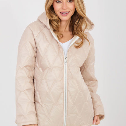 Lightweight Quilted Women's Transitional Jacket With Hood For Spring And Summer - Très Elite