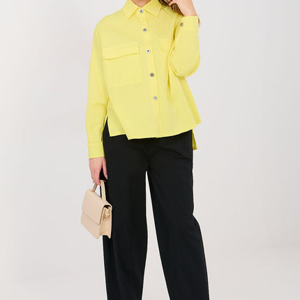 Women Casual Long Sleeve Shirt Cotton Elastane For Everyday Comfort - Très Elite- Très Elite