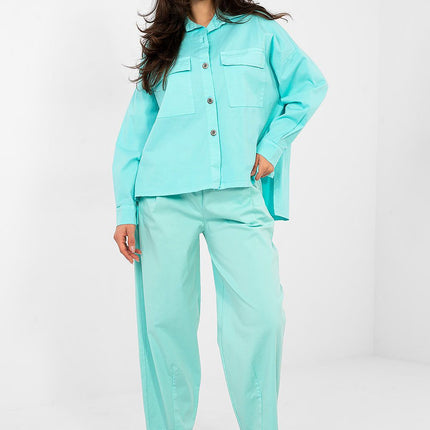 Women Casual Long Sleeve Shirt Cotton Elastane For Everyday Comfort - Très Elite- Très Elite