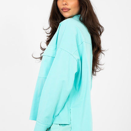 Women Casual Long Sleeve Shirt Cotton Elastane For Everyday Comfort - Très Elite- Très Elite