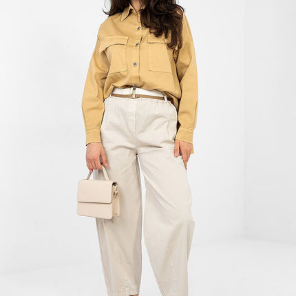 Women Casual Long Sleeve Shirt Cotton Elastane For Everyday Comfort - Très Elite- Très Elite