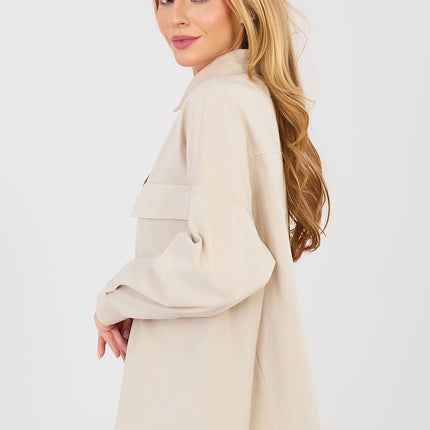 Women Casual Long Sleeve Shirt Cotton Elastane For Everyday Comfort - Très Elite- Très Elite