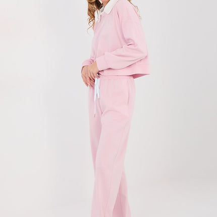 Hoodie And Trousers Tracksuit Set With Embroidered Front Logos For Casual Wear - Très Elite