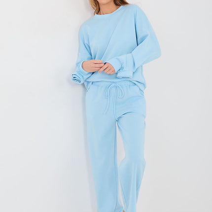 Women Viscose Elastane Sweatshirt and Pants Set for Everyday Casual - Très Elite