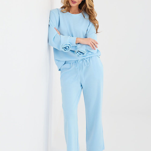 Women Viscose Elastane Sweatshirt and Pants Set for Everyday Casual - Très Elite