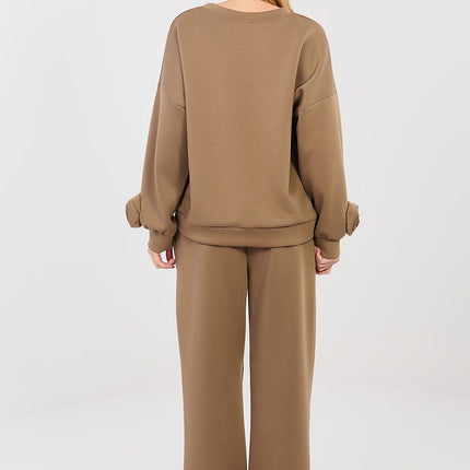 Women Viscose Elastane Sweatshirt and Pants Set for Everyday Casual - Très Elite