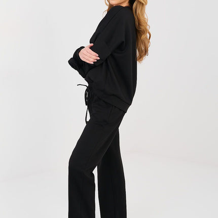 Women Viscose Elastane Sweatshirt and Pants Set for Everyday Casual - Très Elite