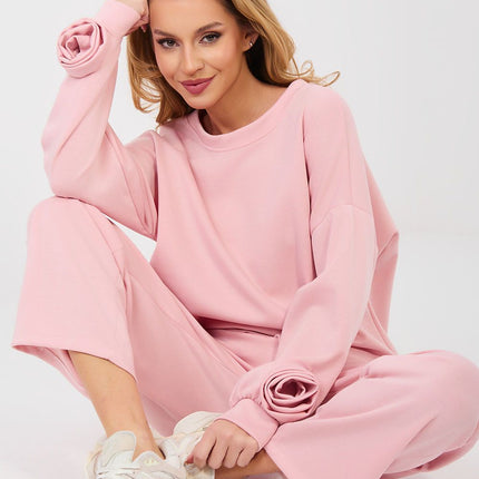 Women Viscose Elastane Sweatshirt and Pants Set for Everyday Casual - Très Elite