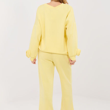 Women Viscose Elastane Sweatshirt and Pants Set for Everyday Casual - Très Elite