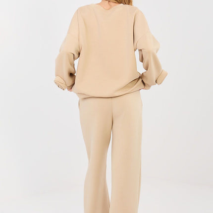 Women Viscose Elastane Sweatshirt and Pants Set for Everyday Casual - Très Elite