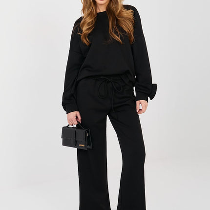 Women Viscose Elastane Sweatshirt and Pants Set for Everyday Casual - Très Elite