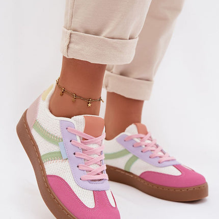 Low Cut Womens Sneakers Eco Leather And Textile For Everyday Wear - Très Elite