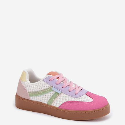 Low Cut Womens Sneakers Eco Leather And Textile For Everyday Wear - Très Elite
