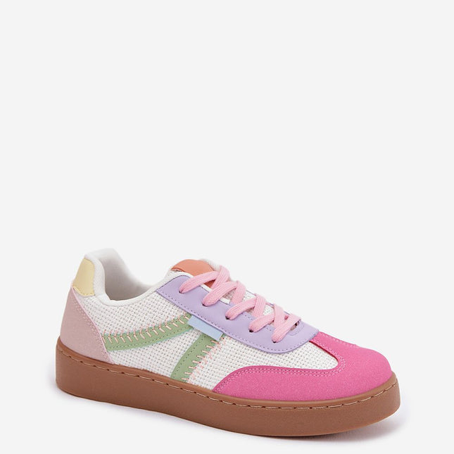Low Cut Womens Sneakers Eco Leather And Textile For Everyday Wear - Très Elite
