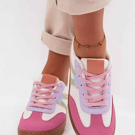 Low Cut Womens Sneakers Eco Leather And Textile For Everyday Wear - Très Elite