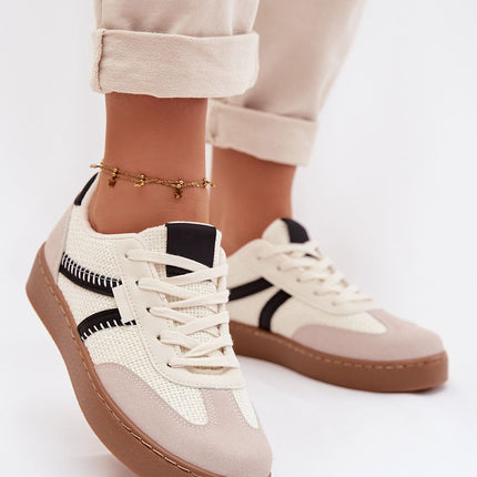 Low Cut Womens Sneakers Eco Leather And Textile For Everyday Wear - Très Elite
