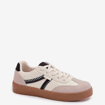 Low Cut Womens Sneakers Eco Leather And Textile For Everyday Wear - Très Elite