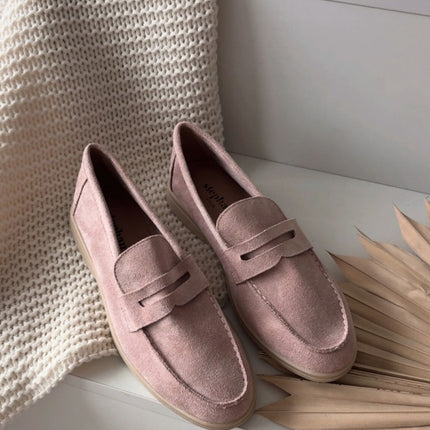 Womens Moccasins Made Of Soft Eco Suede With Classic Cut For Everyday Wear - Très Elite